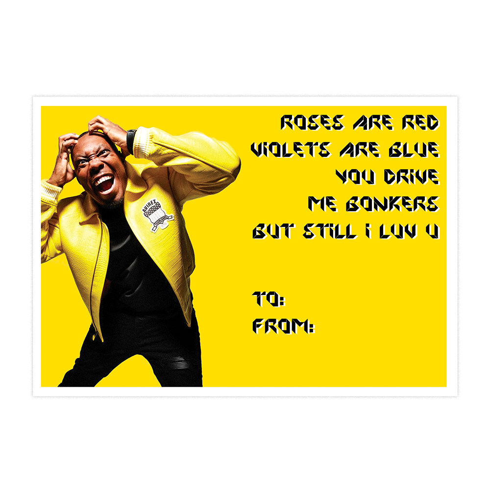 Roses Are Red Valentines Day Card