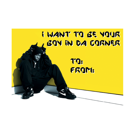 Boy In Da Corner Valentines Day Card