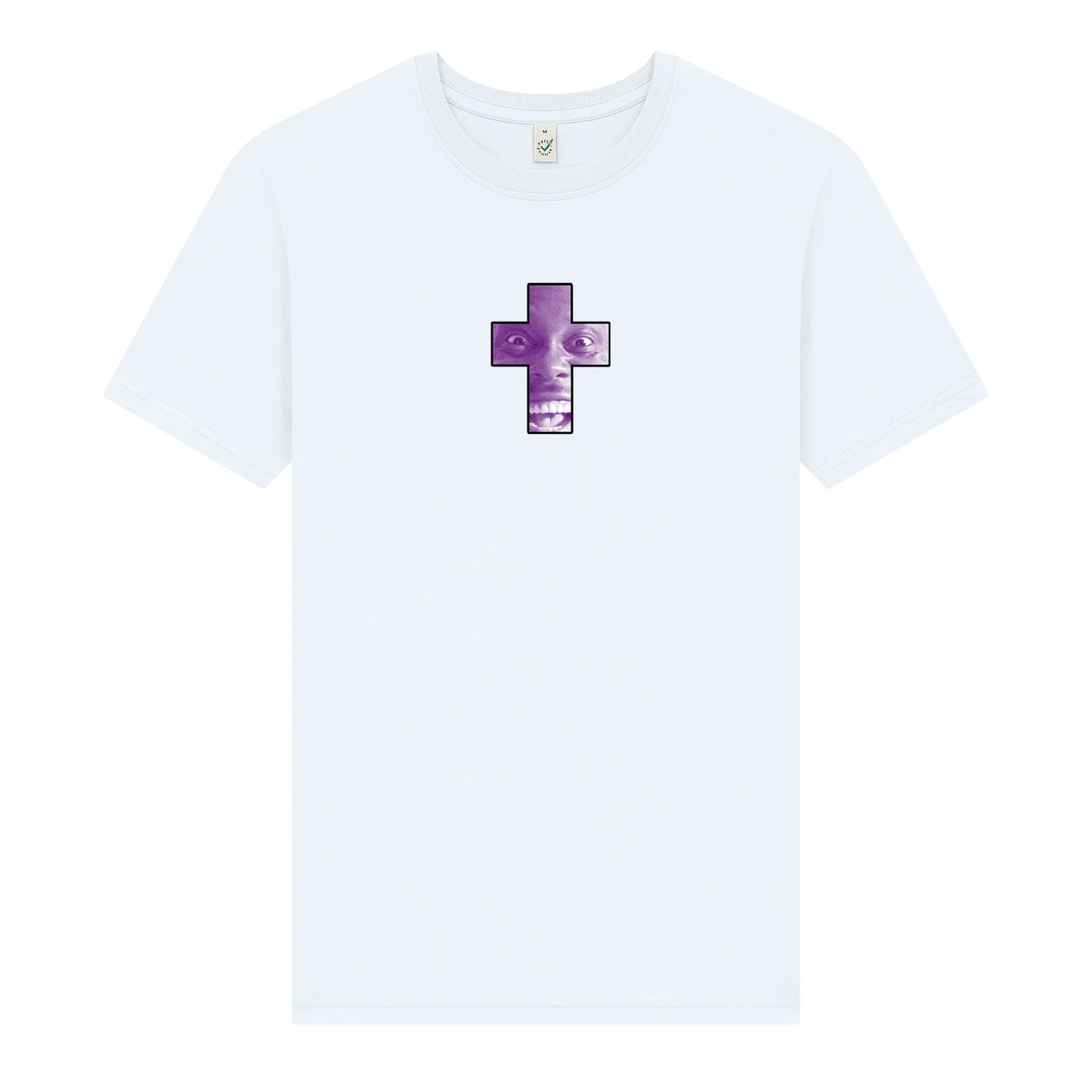 'We Want Bass' Cross T-Shirt (White)