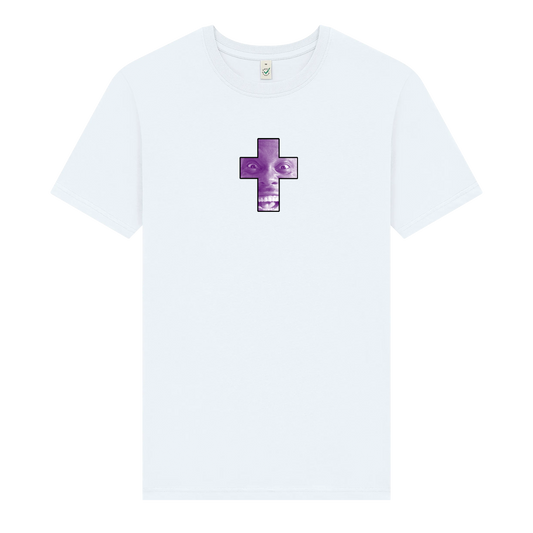 'We Want Bass' Cross T-Shirt (White)